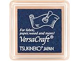 Tinta VERSACRAFT para textil color azul Denim 33x33mm. Almohadilla