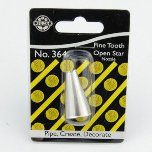 JEM Fine Tooth Open Star Piping Nozzle Decorating Tip #364
