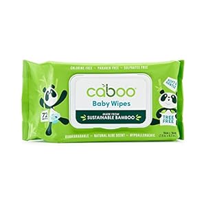 Caboo Tree Free Bamboo Baby Wipes, Eco Friendly Naturally Derived for Sensitive Skin, Resealable Peel Tab Travel, 72…