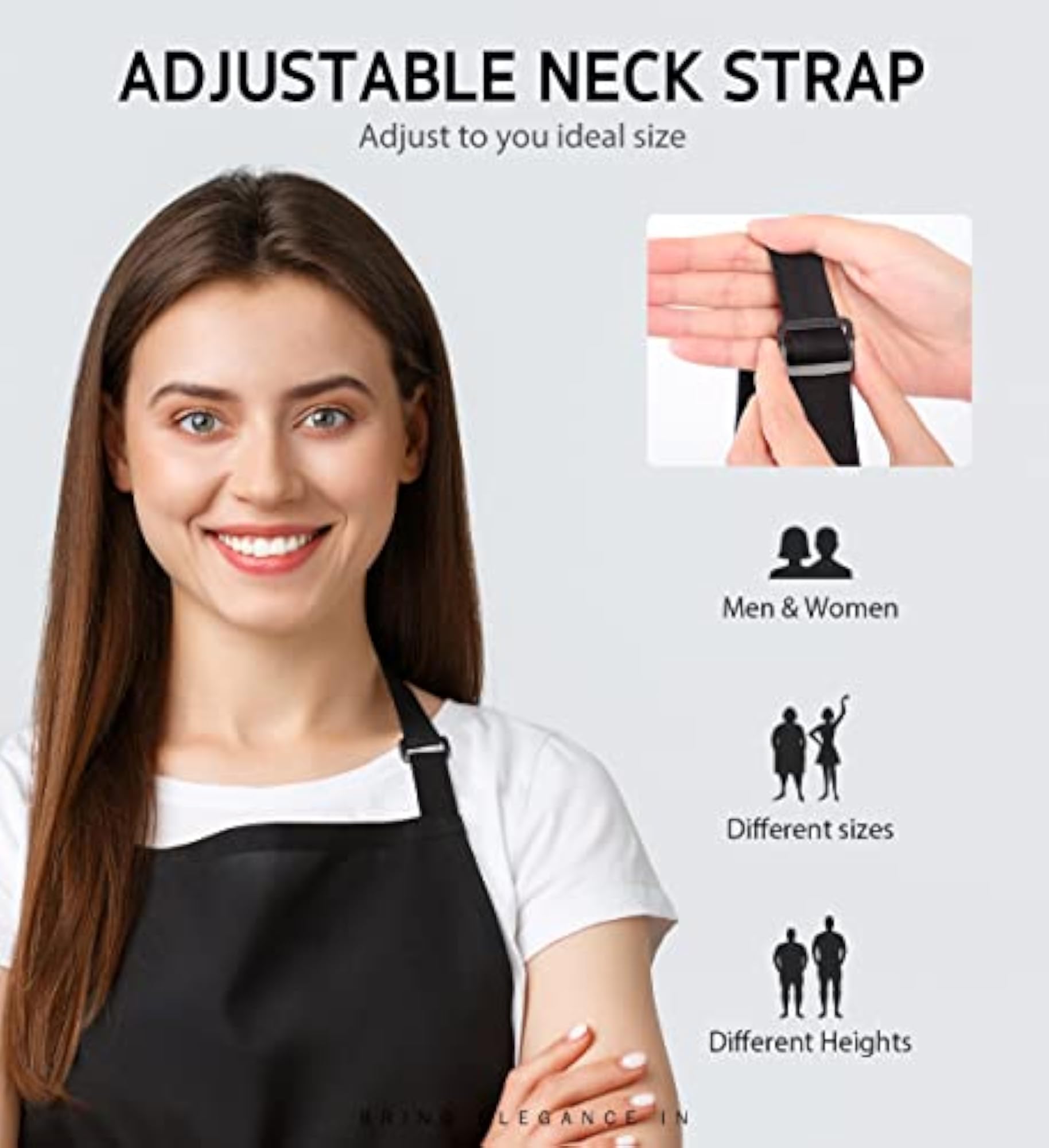 12 Pack Adjustable Bib Apron Set for Cooking