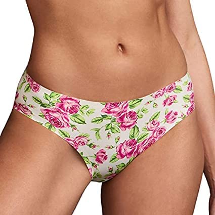 Image of Women Seamless Underwear Invisible Bikini No Show Nylon Spandex Women Panties Printed Assorted Colour Pack of 4