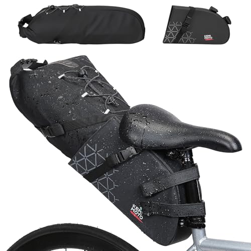 KEMIMOTO Borsa da Sella Bici, 13L Borsa Sottosella Bici Impermeabile