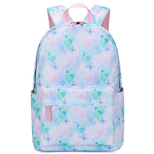 Ecodudo Tie Dye Girls Backpack Set For Teens Backpacks School Bookbags With Lunch Bag (Tie Dye Blue) #TOP1