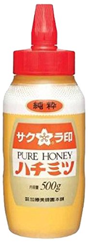 Amazon | 加藤美蜂園 サクラ印 純粋ハチミツ 500g | 加藤美蜂園