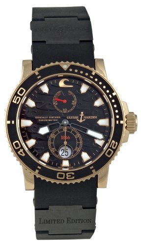 Ulysse Nardin Men's 266-37LE/3B Maxi Marine Diver Black Surf Watch