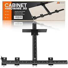 Cabinet Hardware Jig - Aluminum Alloy Drill Guide Template for Door & Drawer Handles, Knobs, Pulls - Woodworking Punch Locator