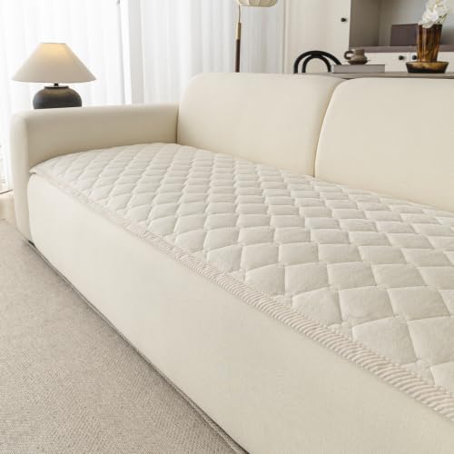 FWBBG Couch Covers for Dogs, Anti Slip Pet Couch Covers for 2 Seats, White