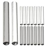 FUNOMOCYA Electrolytic Rods Set 10Pcs Iron and Aluminum Electrodes for Water Electrolyzer Compact 2.75In Square Electrolysis Test Accessories for Laboratory and Industrial Use