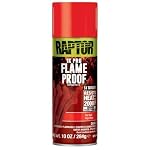 RAPTOR Flameproof Automotive Body Paint, Professional Grade, Flat Red