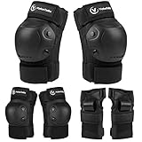 ValueTalks Kinder Schützer inliner Schonerset Schutzausrüstung Kinder Knieschoner Ellenbogenschoner Rollschuhe Schützer Protektorenset für Skateboard Roller Skaten Fahren Outdoor Sport