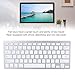 Diyeeni Bilingual Keyboard Portable Thin for German French Spanish Italian Keyboard, Bluetooth Keyboard Compatible with iOS, Android, Windows, OS (Spanish QWETZ Layout)