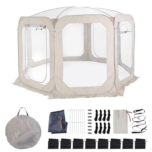 Carpa burbuja portátil para 6 personas con cubierta impermeable miniatura 1