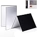 Produktbild Selens 3-in-1 Fotografie Reflektor Cardboard, 29,7X42cm Faltender Licht Diffusor Brett Hintergrund für Stillleben, Produkt und Lebensmittel Fotografie Shooting - Schwarz, Silber und Weiß, 2 Stück