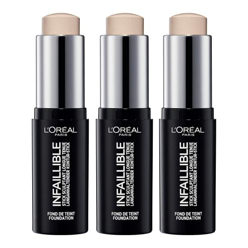 3 x L'Oreal Infaillible Longwear Shaping Stick Foundation 9g - 150 Rose Beige
