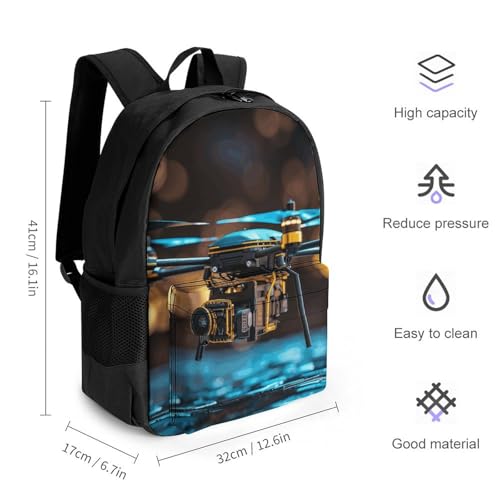 Drone Travel Backpack Lightweight Large Capacity Laptop Backpack Casual Daypack for Men Women2