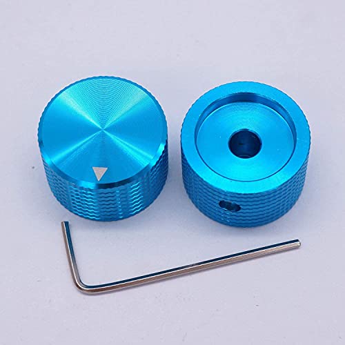 Boutons de potentiomètre de commande rotative INFRI bleus pour arbre de 6 mm - 4