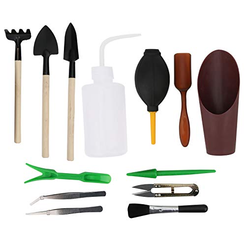 Set mini herramientas de jardinería 13 piezas miniatura 1