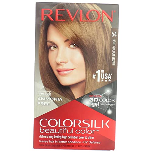 Revlon ColorSilk Hair Color 54 Light Golden Brown 1 Each (Pack of 4) 1