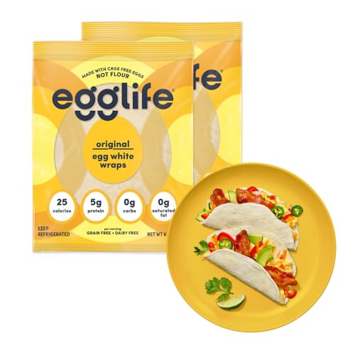 egglife egg white wraps, original, Egg White Wraps, 12 Total