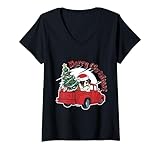 Notre design sur le thème de Saint-Bernard, avec une camionnette rouge rétro, est un ravissant cadeau pour les mamans et les papas de chien Saint-Bernard. Ce joli costume de Noël familial assorti est idéal pour les réunions de Noël.