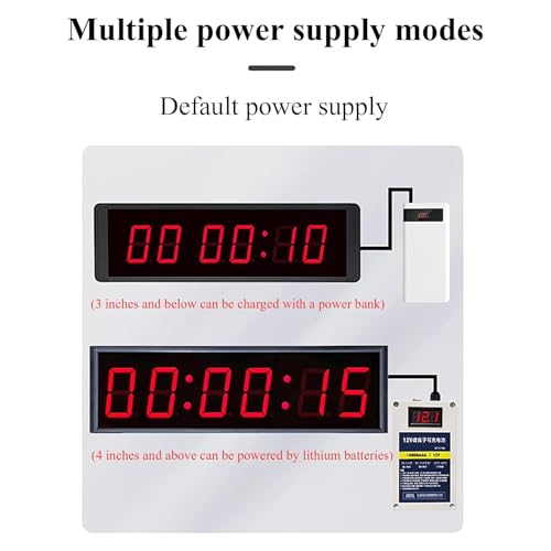 Cronómetro con temporizador digital, temporizador de intervalo de fitness, modos de cronógrafo/cuenta atrás/cronómetro, anuncio de voz, carreras de gimnasio/velocidad, pantalla de una sola cara, 3