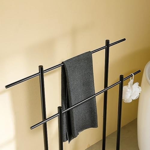 Support rangement vertical en marbre pour serviettes et douche - 6
