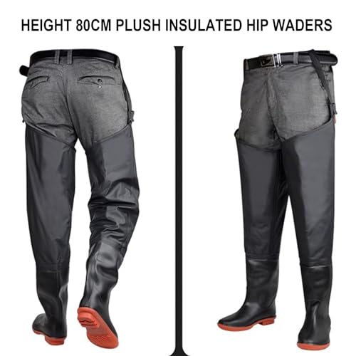 Waterproof Hip Wader Boots 80cm High for Men Women, Outdoor Travel Fishing and Hunting Boots, Lightweight and Non Slip2