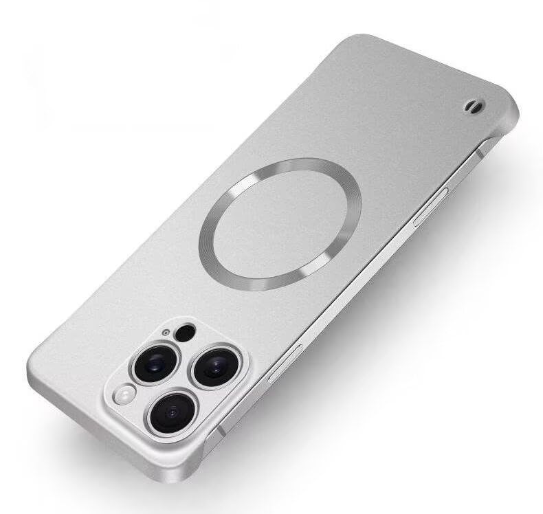 Doulings Frameless Magnetic Series Designed for iPhone 16 Pro Max Case,Compatible with MagSafe,Matte Metal Gloss Ultra Thin Slim Fit Yet Protective