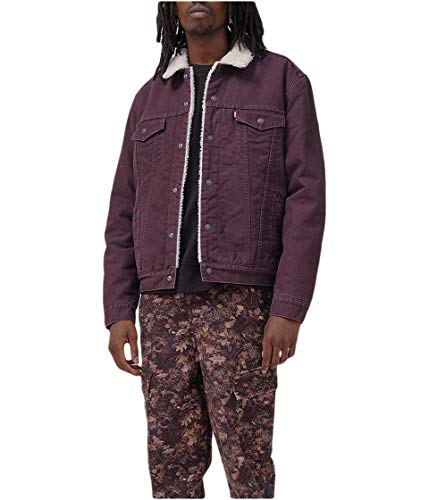 Image of Levi's Men's Sherpa Cotton Blend Standard Length Trucker Jacket