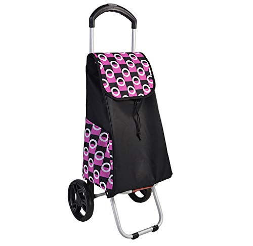Carrito plegable con ruedas para compras liviano miniatura 1