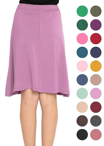 Image of STRETCH IS COMFORT Girls Skirts Flowy A Line Knee Length and Ankle Length | Elastic Waist, Kids School Skirt, Girls Maxi Skirt, Black Skirt For Girls, Faldas Para Ninas, Girls Long Skirt, Long skirts
