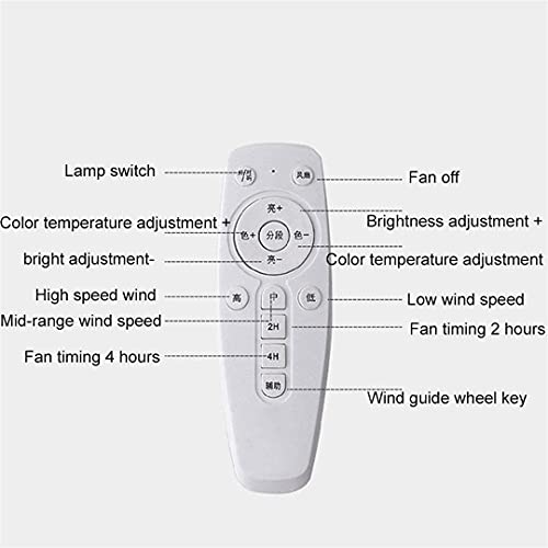 Plafonnier ventilateur LED 72W dimmable avec télécommande et minuterie - 3