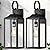 19" Large Outdoor Light Fixture 2 Pack, Porch Lights Sconce Exterior Lighting Fixtures, Black Outside Lights for House Modern Wall Lantern, Anti Rust Outside Coach Lamps for House, Doorway, Garage