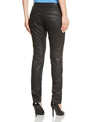 Jeans slim enduit femme Kaporal Anya noir denim fitté - 2