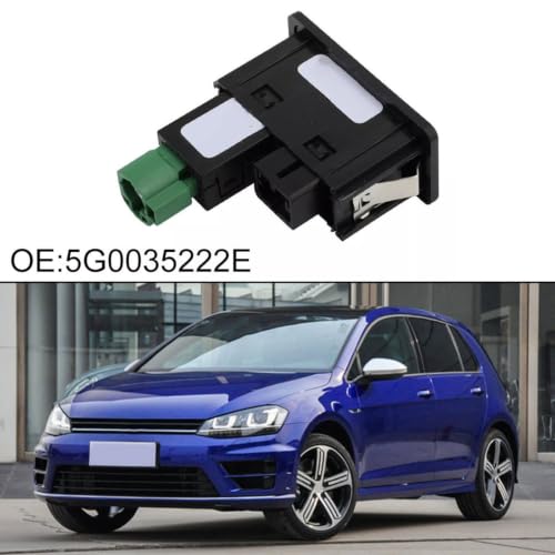 Lapiglo Pour commutateur AUX USB Carplay - Faisceau adaptateur MDI pour Golf 7 MIB2, remplace 5G0035222E, ABS pour port multimédia – vue 3
