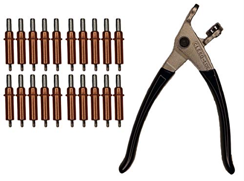 20 each C1/8 Cleco Fasteners (Made in USA) W/Cleco Pliers