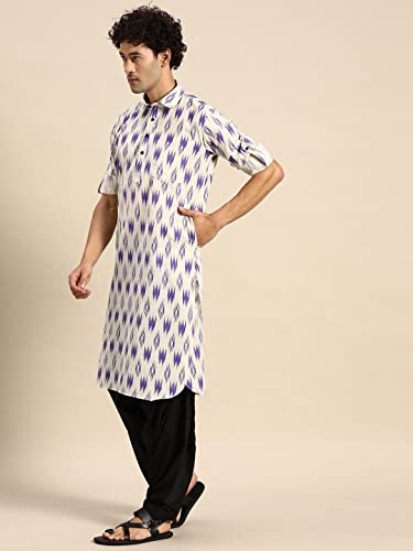 Image of Rajubhai Hargovindas Men's Festive Cotton Pathani Kurta