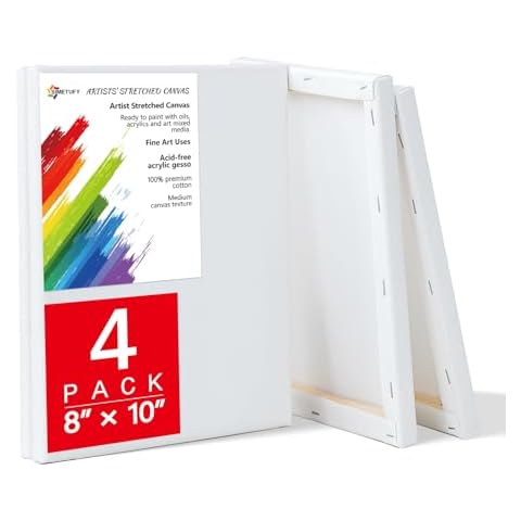 Simetufy 4 Pack 8x10 Canvas Cover