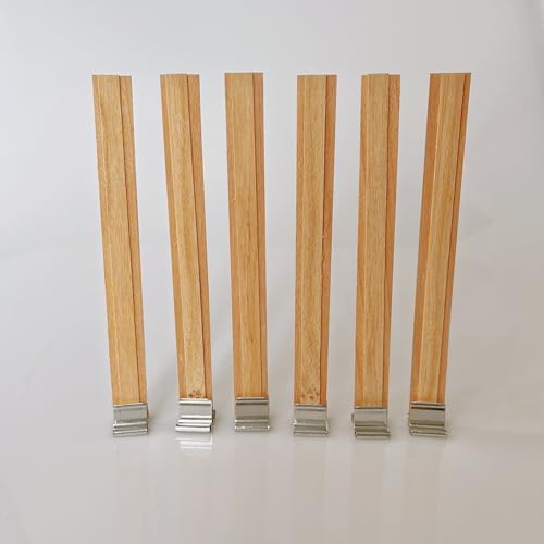 Mechas de madera doble capa con soporte 50 sets 5.1 x 0.5 in miniatura 7