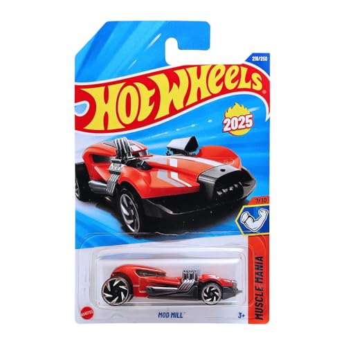 Image of Hot Wheels 1:64 Mod Mill Muscle Mania Ages 3 and Up 218 /250 (Orange)