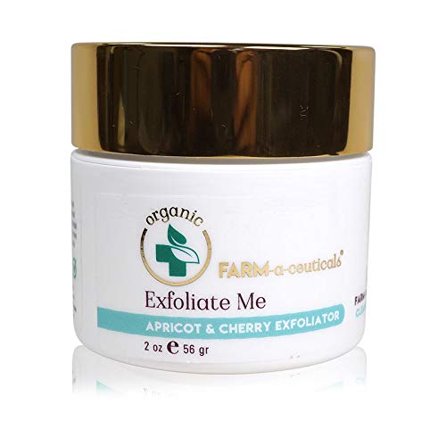 Balanced Guru EXFOLIATE Me - gentle facial exfoliator - certified organic - vegan, gluten free & non GMO - with aloe, vitamin E, spirulina, kelp, apricot & cherry - 2 oz