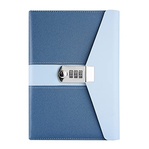 NectaRoy Cuaderno de Notas con Cerradura Codificada, Cuaderno de Diario Secreto, A5 Contraseña...