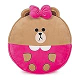 GUND LINE Friends Choco Round Body Pillow Soft Plush, Brown and Pink, 12”