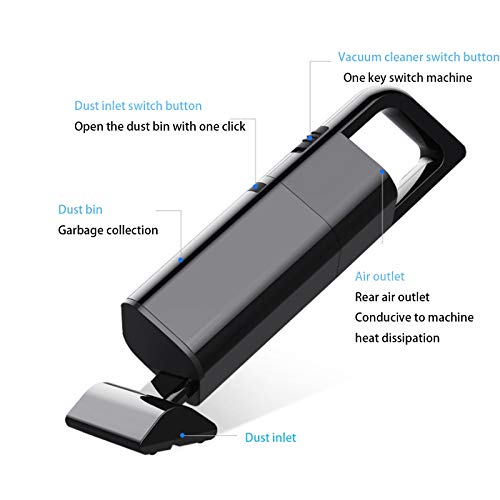 Toetsenbord Stofzuiger, Mini Draadloze Draagbare Oplaadbare Stofzuiger Nat En Droog Stofzuiger voor Reiniging Stof, Haar… - Image 7