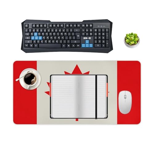 Desk Pad Protector 24x12 Inch Extended Retro Canada Flag miniatura 4