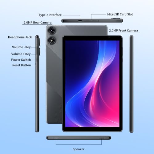 Image of Android 16 Tablet 10.1 inch HD IPS Display 32GB1T Expand Touchscreen Tablets PC