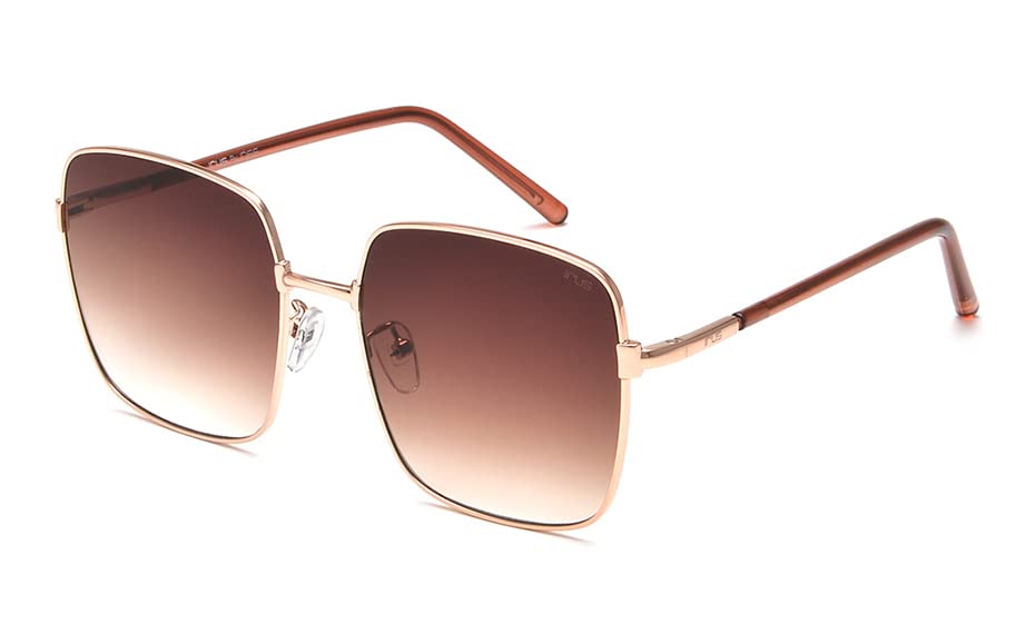 IRUS100% UV protected sunglasses for Women | Size- Large | Shape- Square | Model- IRS1147C2SG