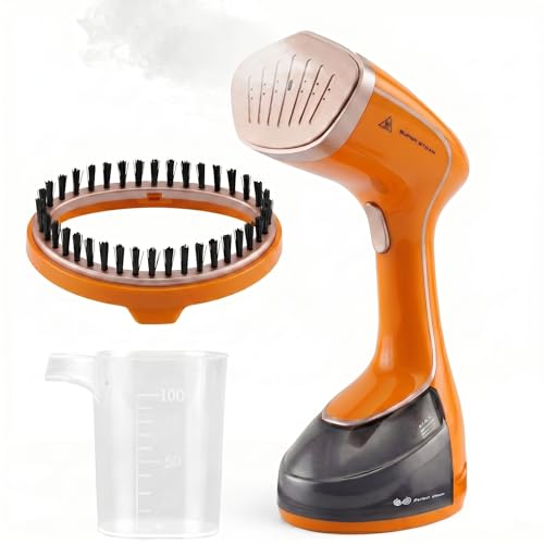 Handheld Garment Steamer 1500W, Portable Clothes Steamer with 20s Fast Heat, Large Detachable Tank...