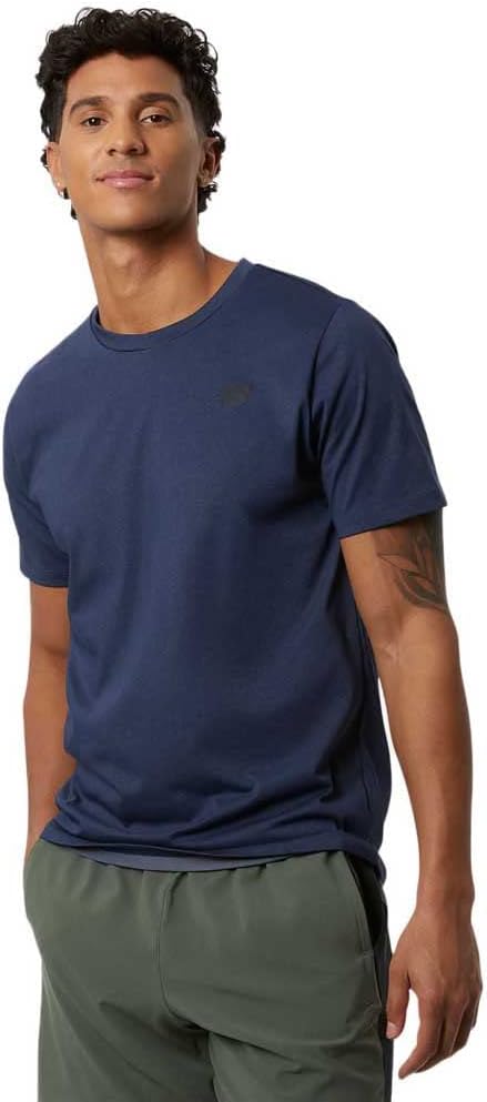 New Balance Mens Heather Tech Short Sleeve 21