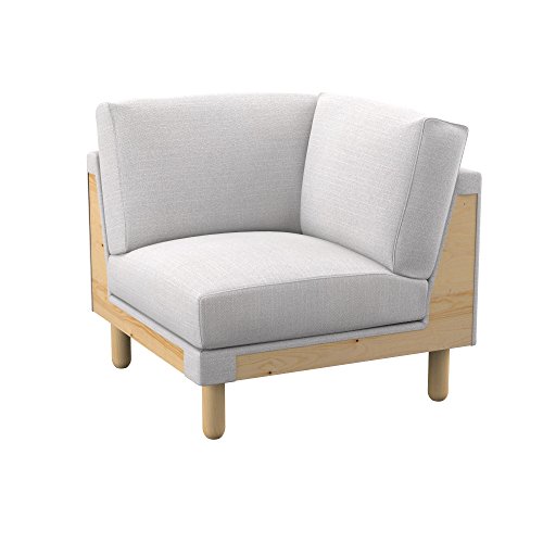 Soferia - IKEA NORSBORG Funda para módulo de Esquina, Naturel White